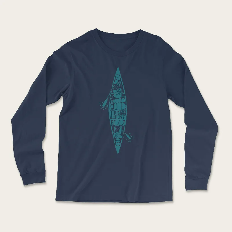 Limited Supply Canoeing Days Long Sleeve - Heather Navy