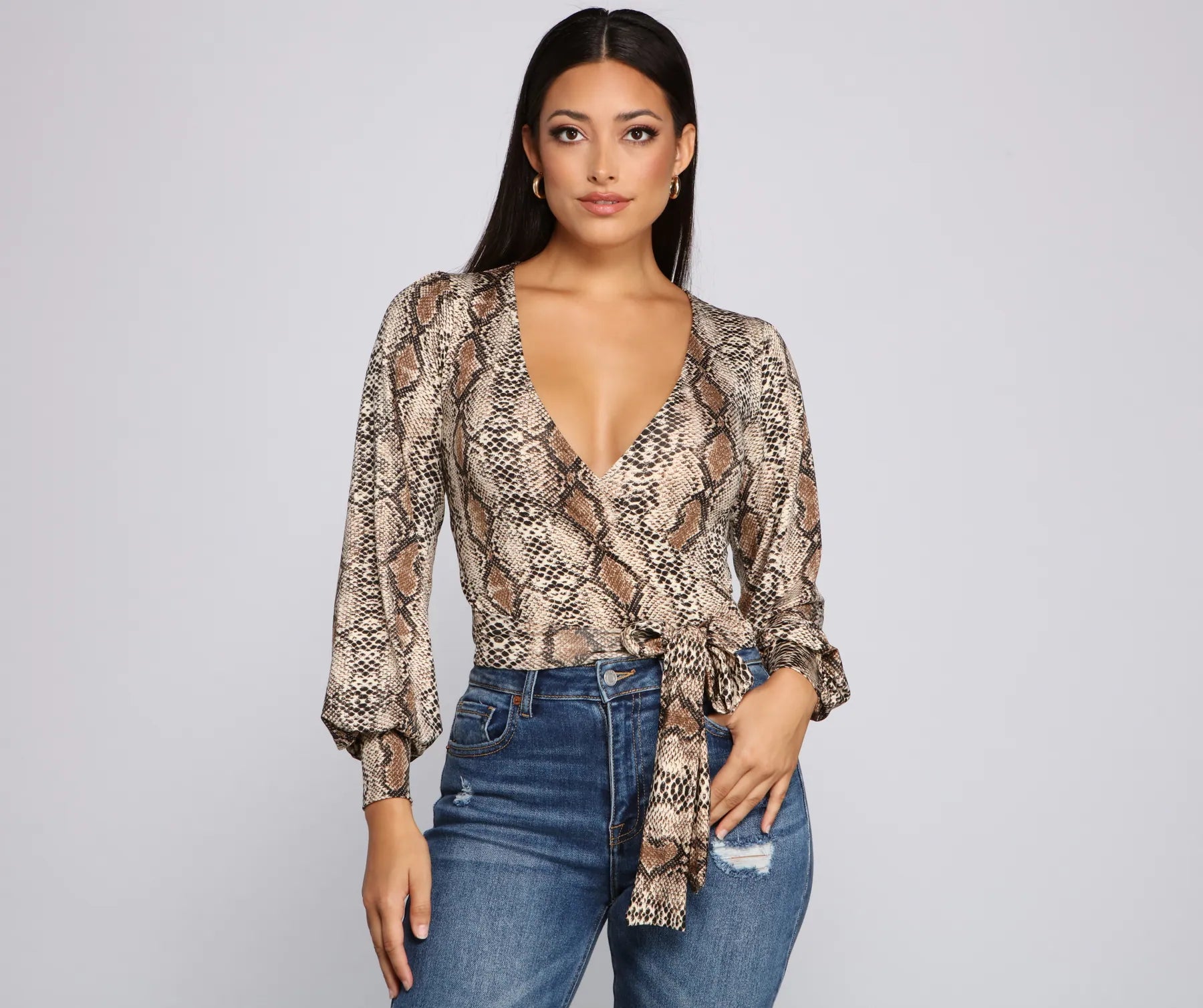 Weekend Specials to Indulge In Sassy Style Moves Wrap-Front Top