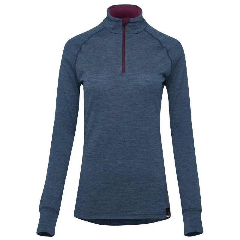 Weekend Discounts to Love Womens Merino 200 Long Sleeve Zip Neck (Denim)