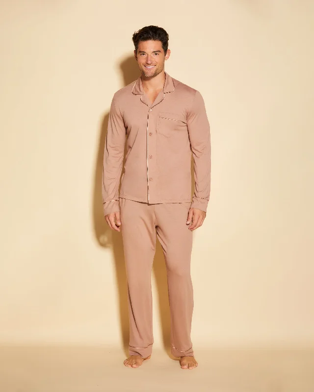 Men's Classic Long Sleeve Top & Pant Pajama Set