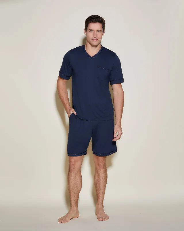 Men's Short Sleeve Top & Shorts Pajama Set