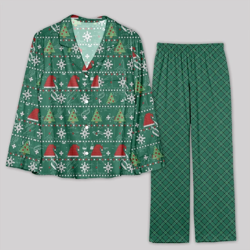 Christmas Hat and Tree Pajamas Set