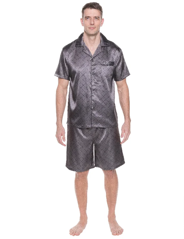 Diamond Windowpane Charcoal