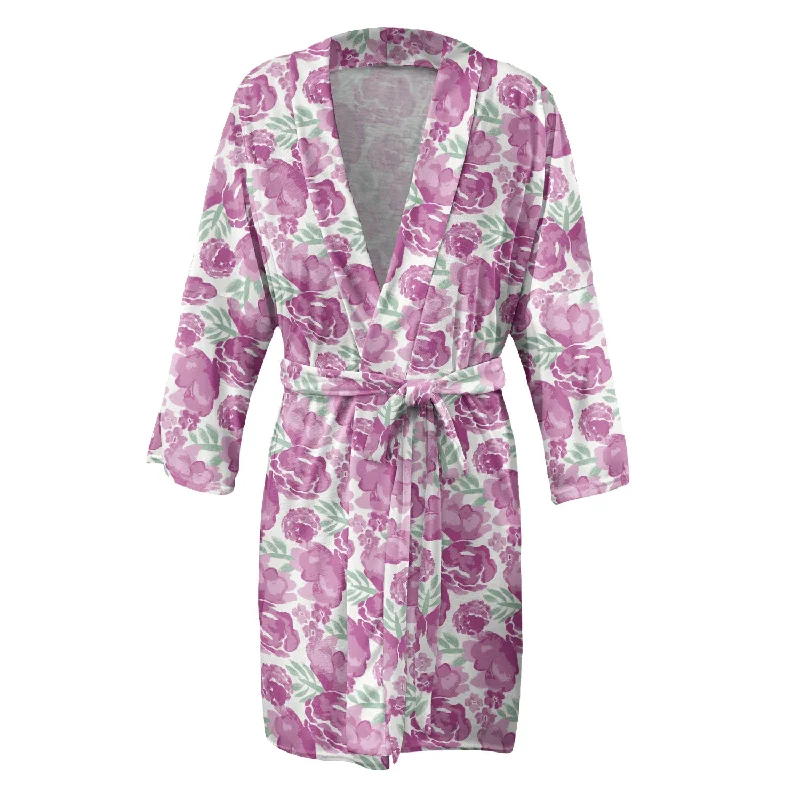 Watercolor Floral Robe