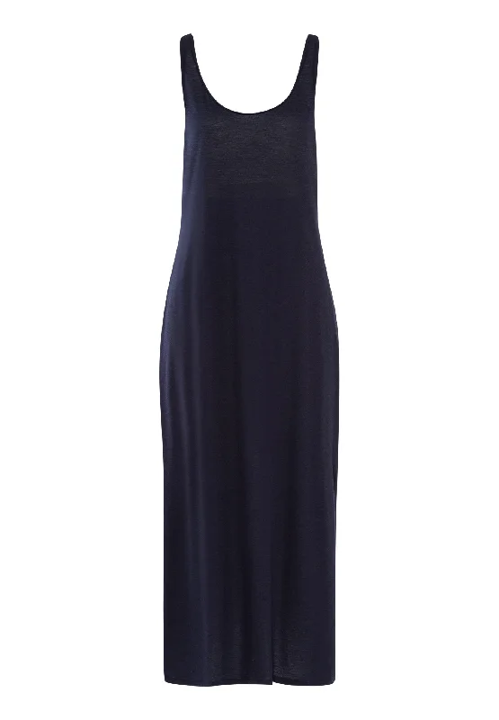 Laura Cotton Blend Tank Nightgown | Midnight 77655-1630