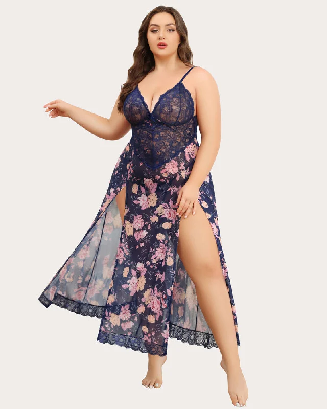 Navy Floral