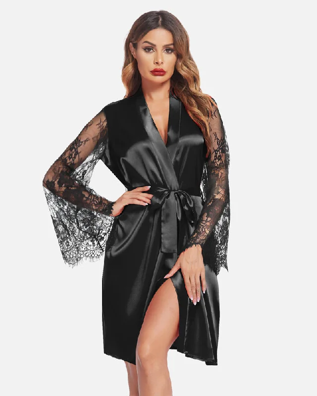 Satin Kimono Robe