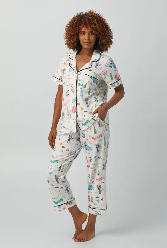 Bed Head S/S Classic Stretch Jersey Cropped PJ Set