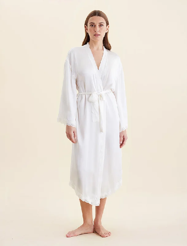 Camille Silk Lace Maxi Robe