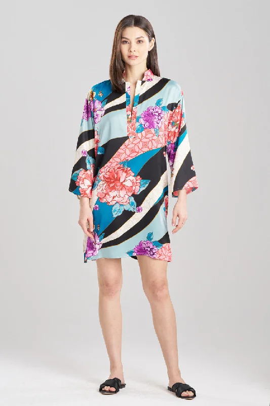 Floral Tapestry Satin Sleepshirt