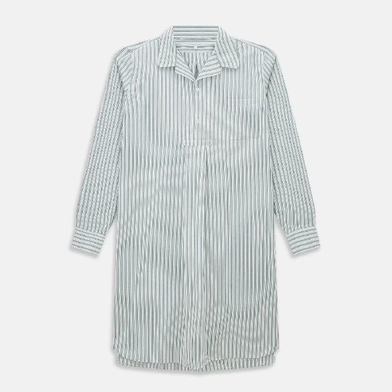 Green Double Stripe Quarzo Nightshirt