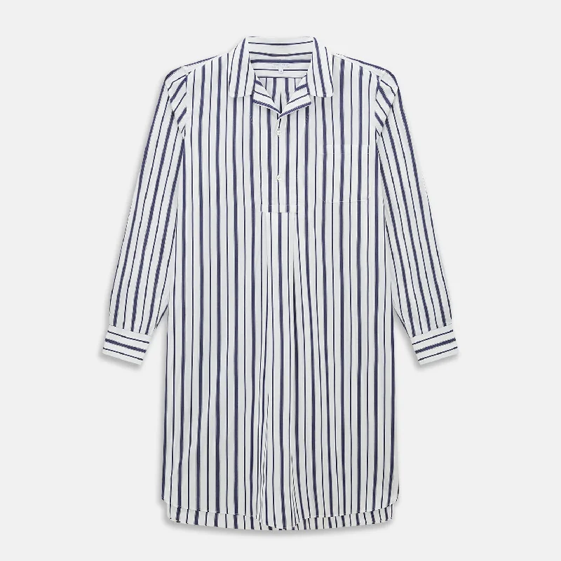 Navy Double Stripe Quarzo Nightshirt