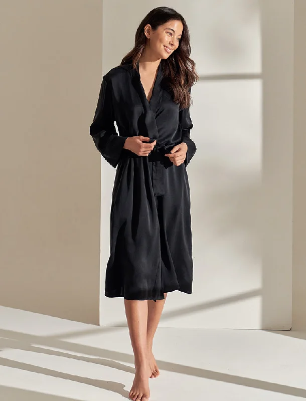 Audrey Washable Silk Long Robe