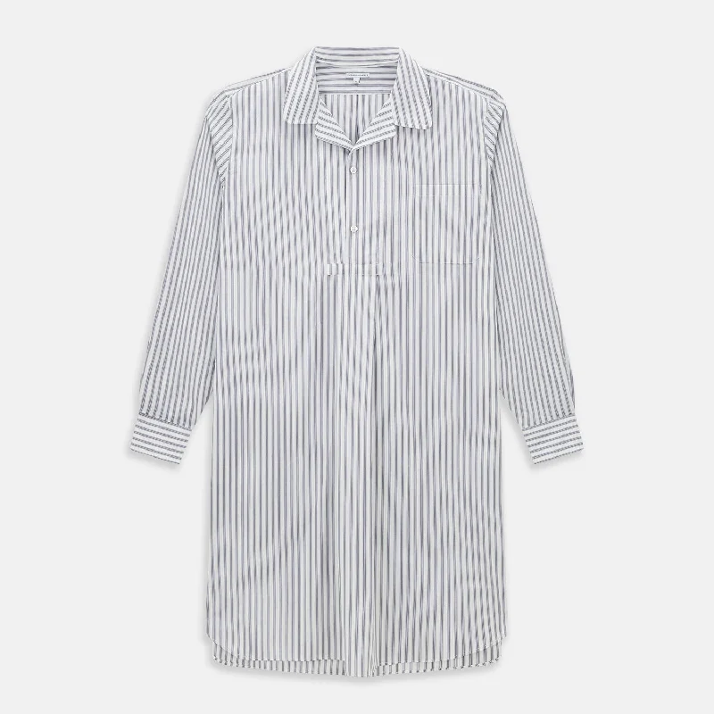 Purple Multi Stripe Quarzo Nightshirt