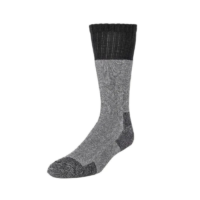 Men's Alpine - Heavy Duty Cushioned Organic Cotton Boot Socks - Ash