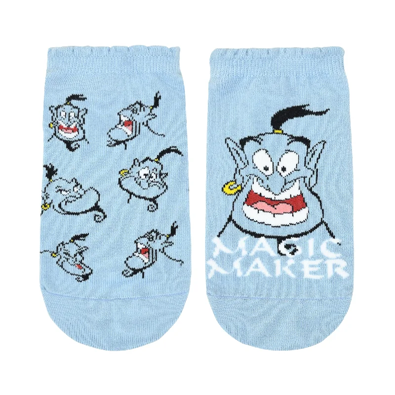 Balenzia X Disney Aladdin Genie  Ankle Socks for Women | Pack of 2