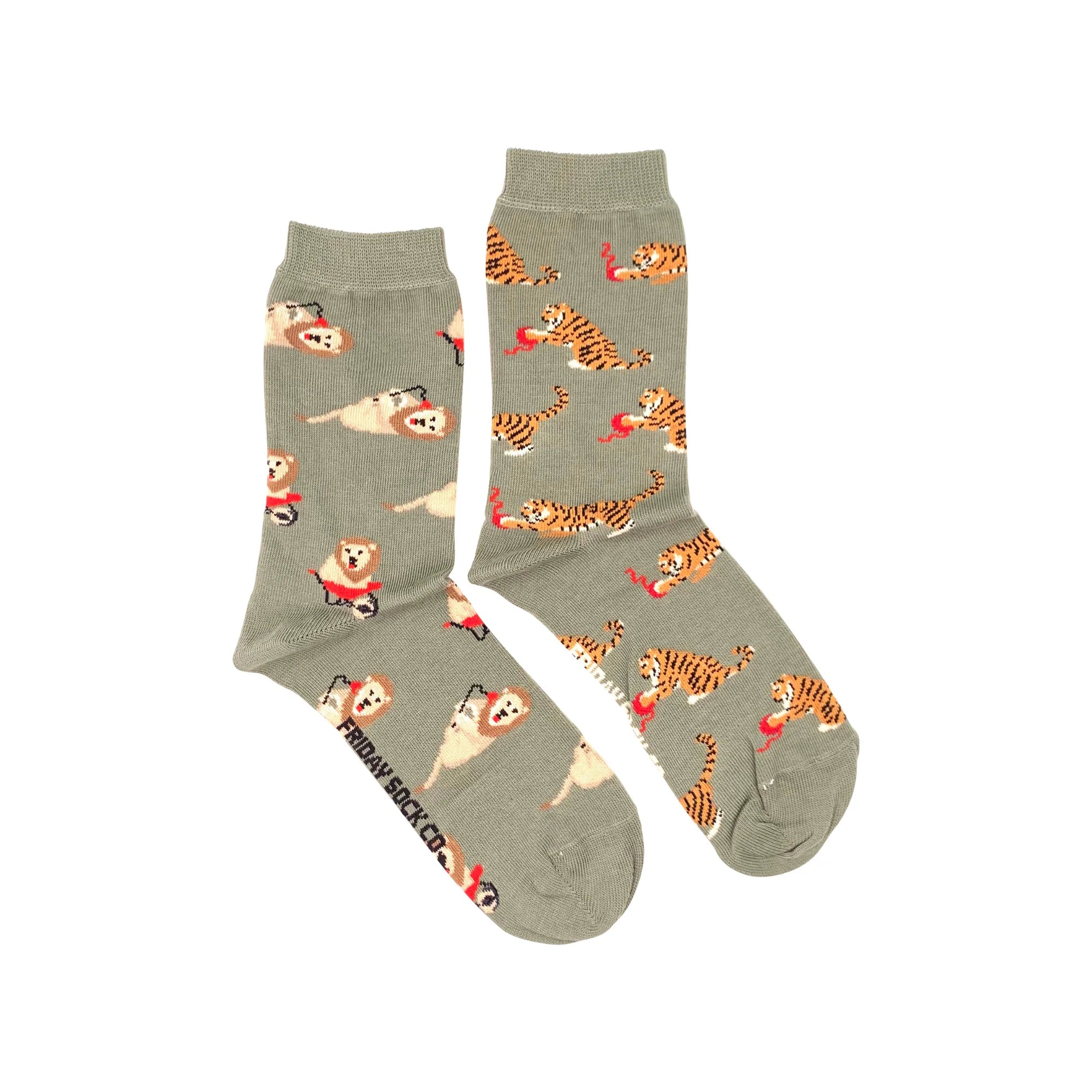 Big Cats Mismatched Socks