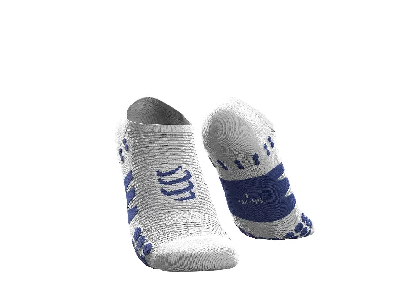 Compressport No Show Socks - White/Blue