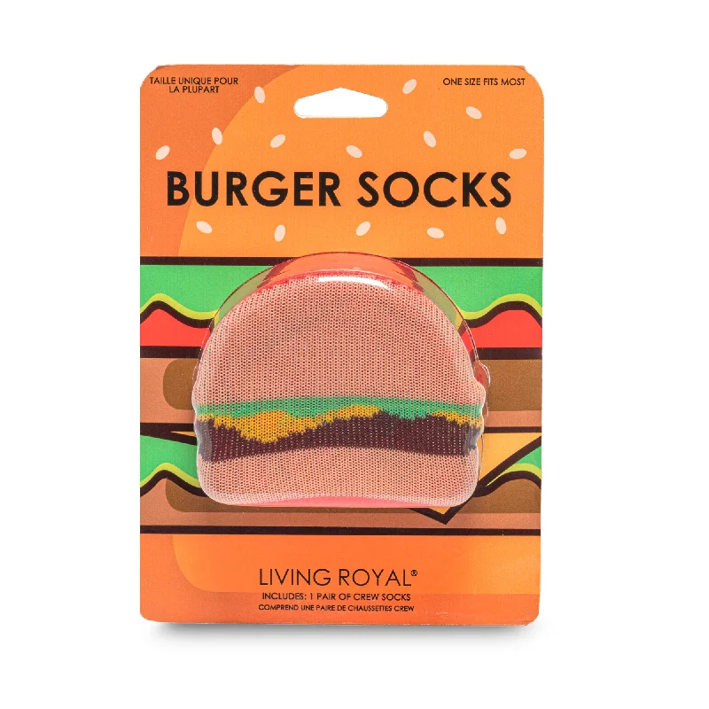 Burger 3D Crew Sock