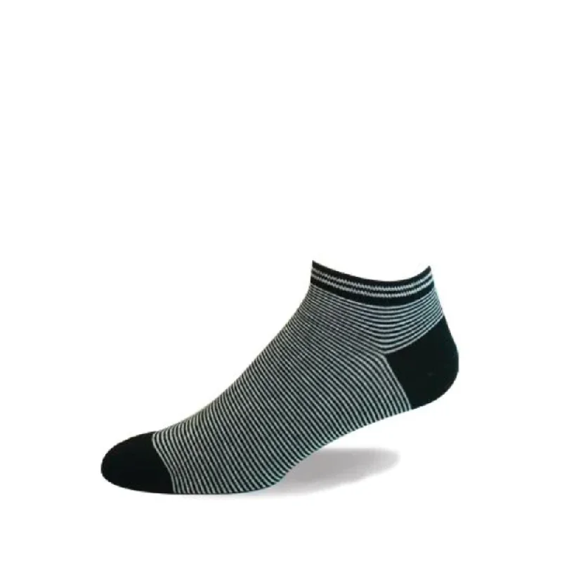 "Pin Striped" Organic Cotton  Ankle Socks by Point Zero