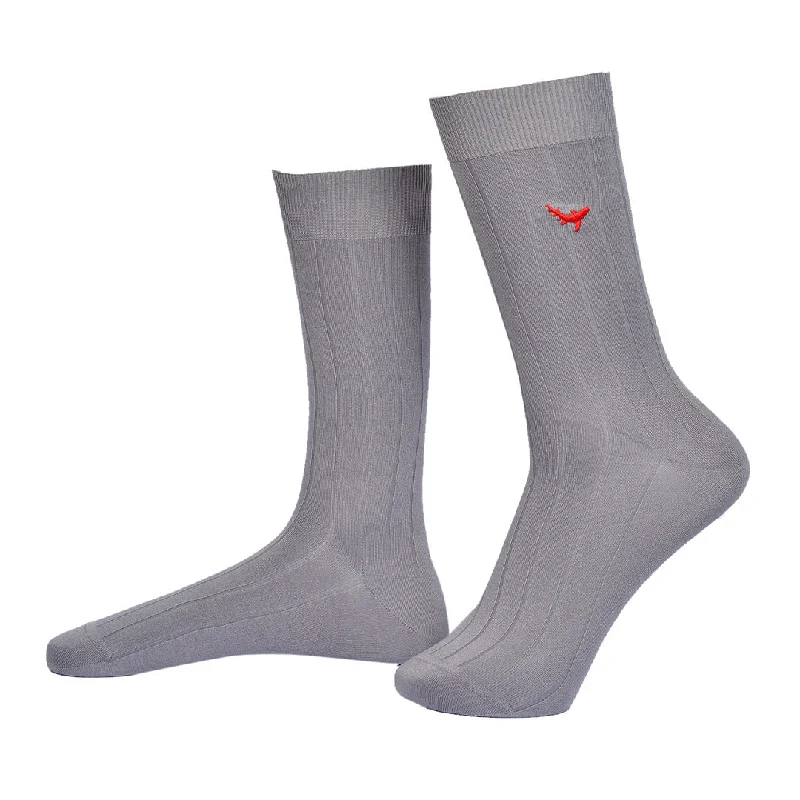 Slate Supreme-Crew Socks Bamboo Socks