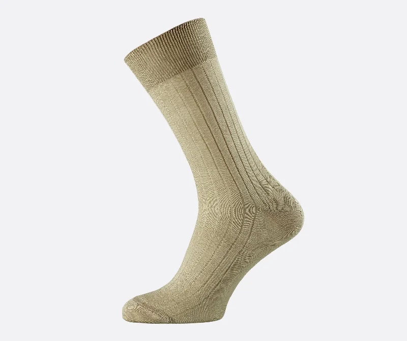 Filo di Scozia Mens Socks Sand