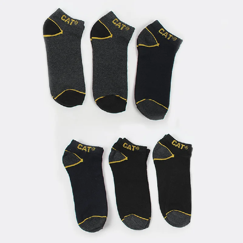 Men's Ankle Socks 6Pcs - Cat