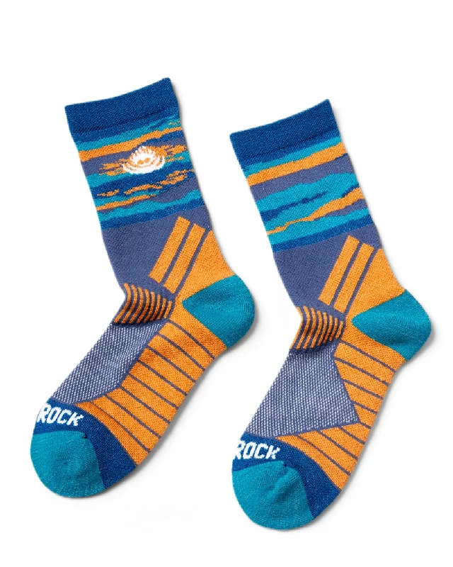 Mountainscape Socks - Blue