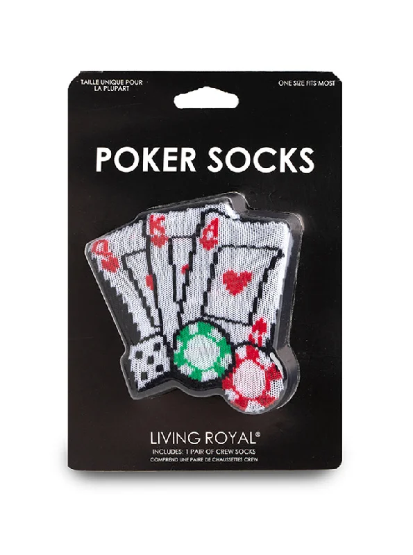 Poker 3D Crew Sock