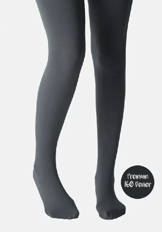 Premium 160 Denier Tights Iron Grey