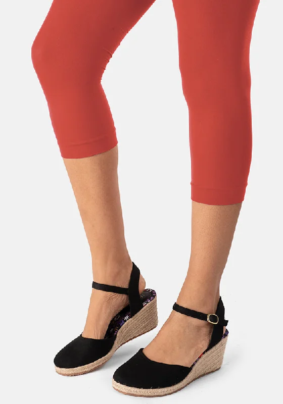 Premium 50 Denier Capri Tights Pumpkin