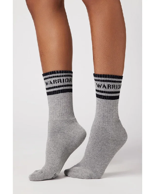 Spiritual Gangster Warrior Crew Socks - FA30491020 - Womens - Heather Grey