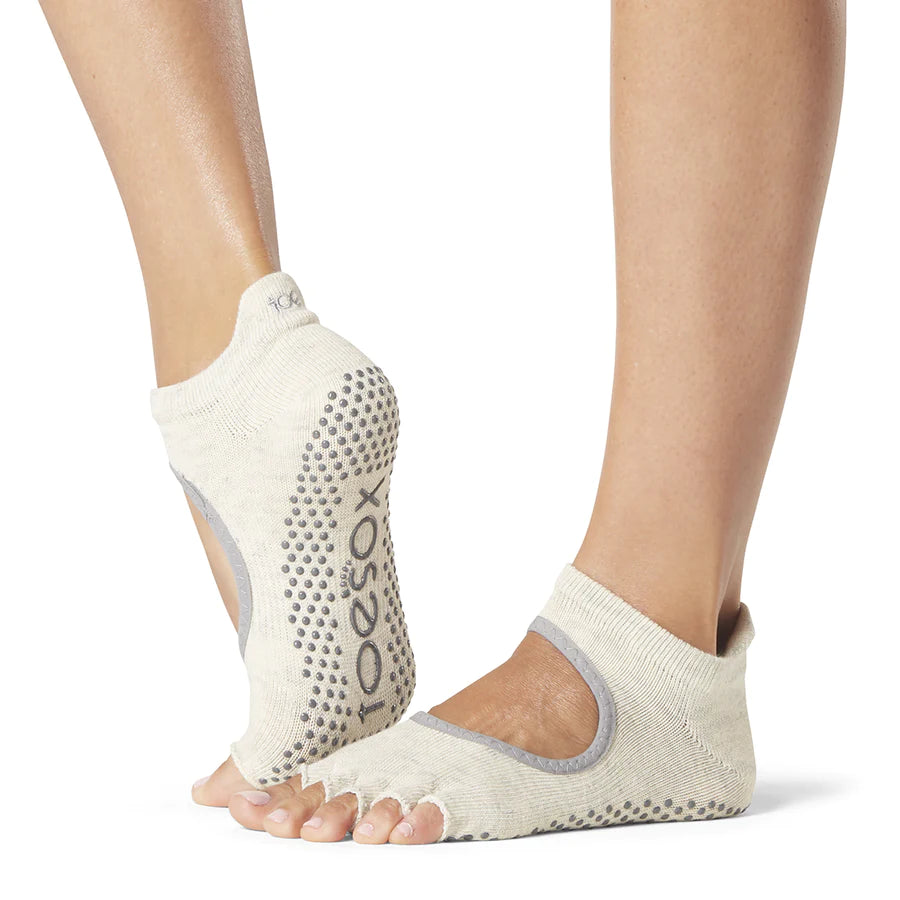 TOESOX Grip Half Toe Bellarina - Oatmeal