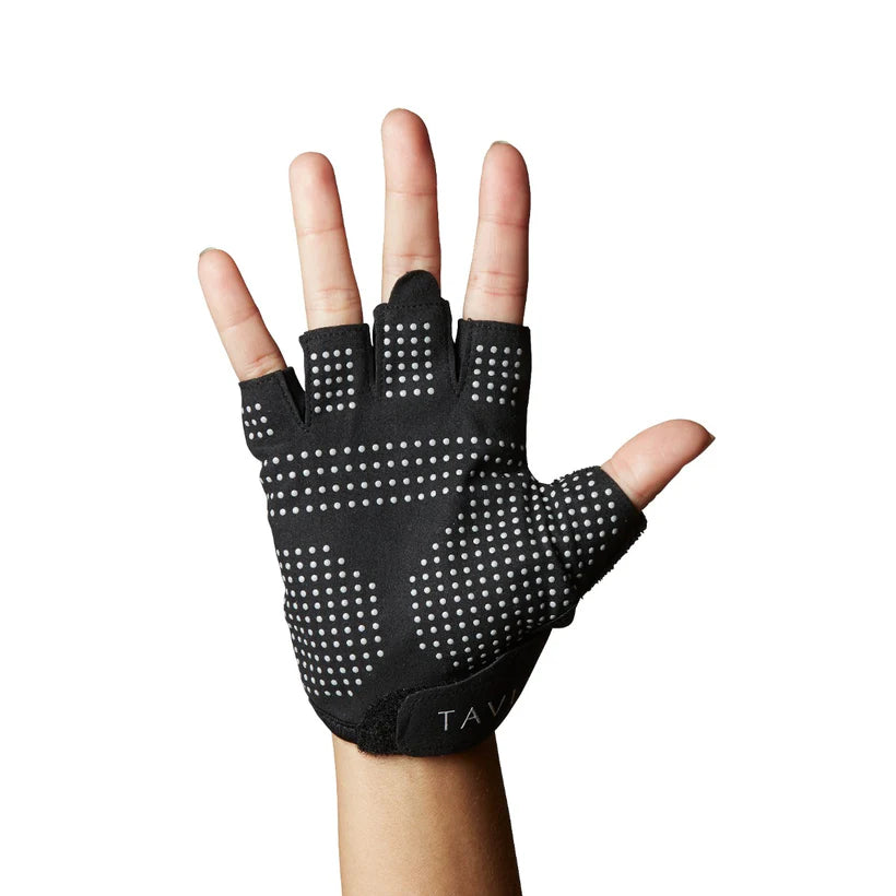 TAVI Half Finger Grip Gloves - Ebony