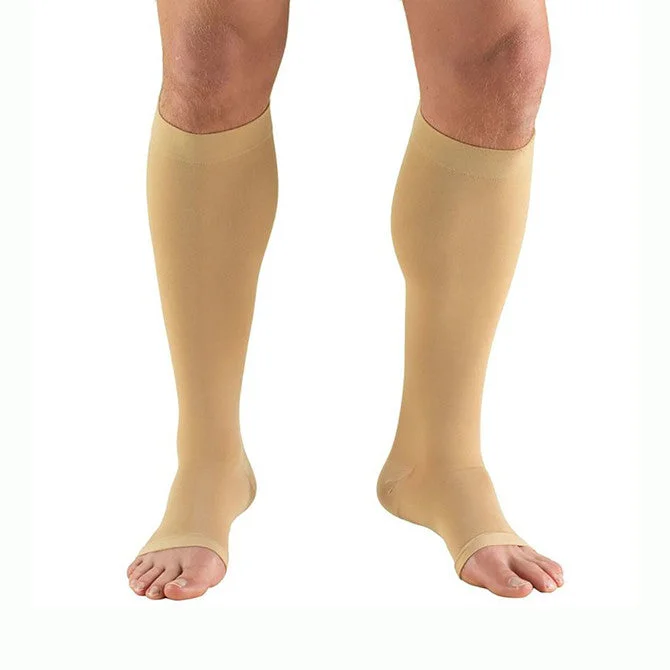 TruForm 0865 Classic Medical Open Toe Knee Highs - 20-30 mmHg