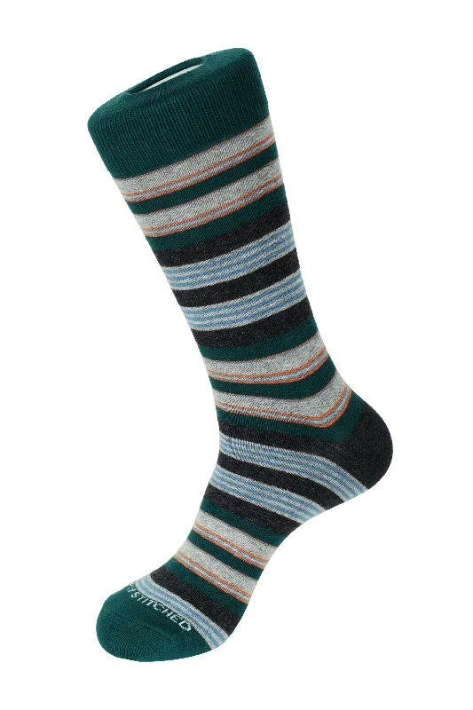 Pump Stripe Crew Sock