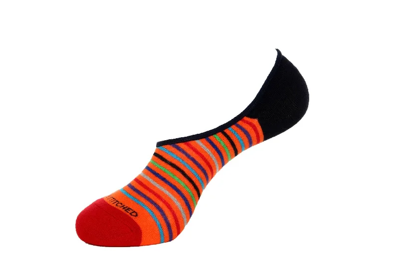 Crosswalk Stripe- no show Sock