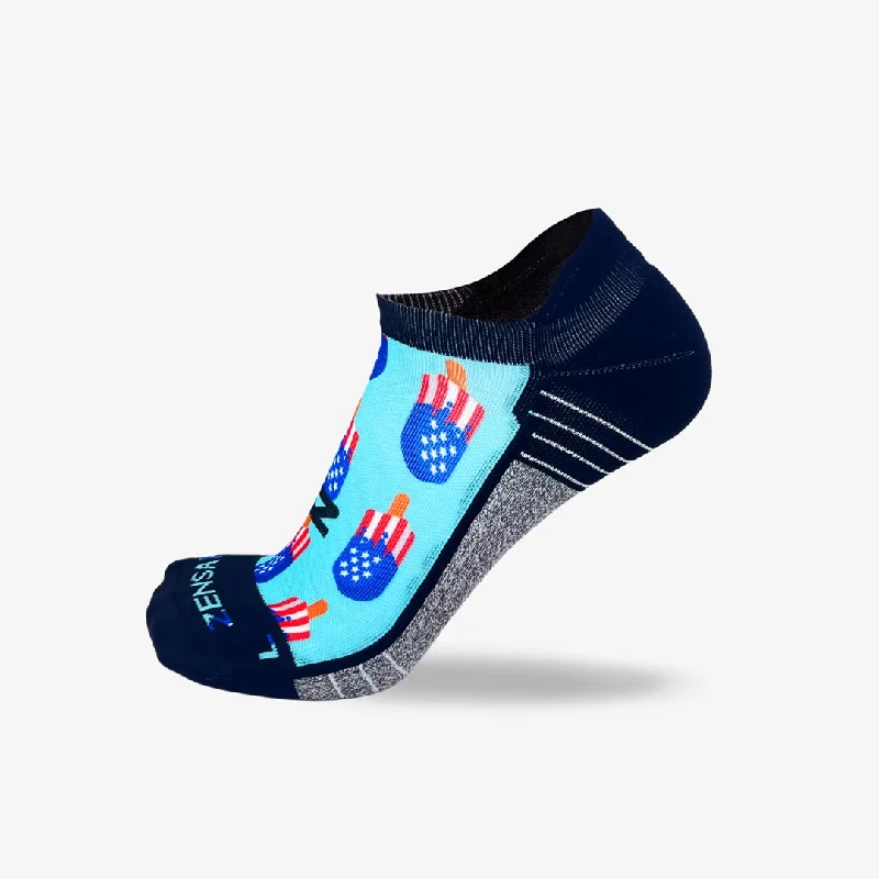 USA Ice Cream Bars Running Socks (No Show)