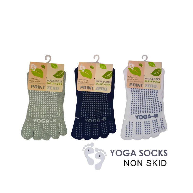 "Yoga Socks "with Grip Bottom Ankle Socks by Point Zero- CLEARANCE