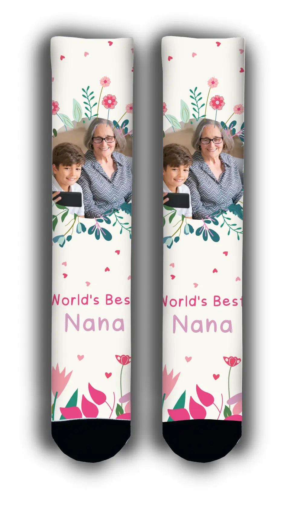 World's Best ‘NANA’ Personalised Face Socks