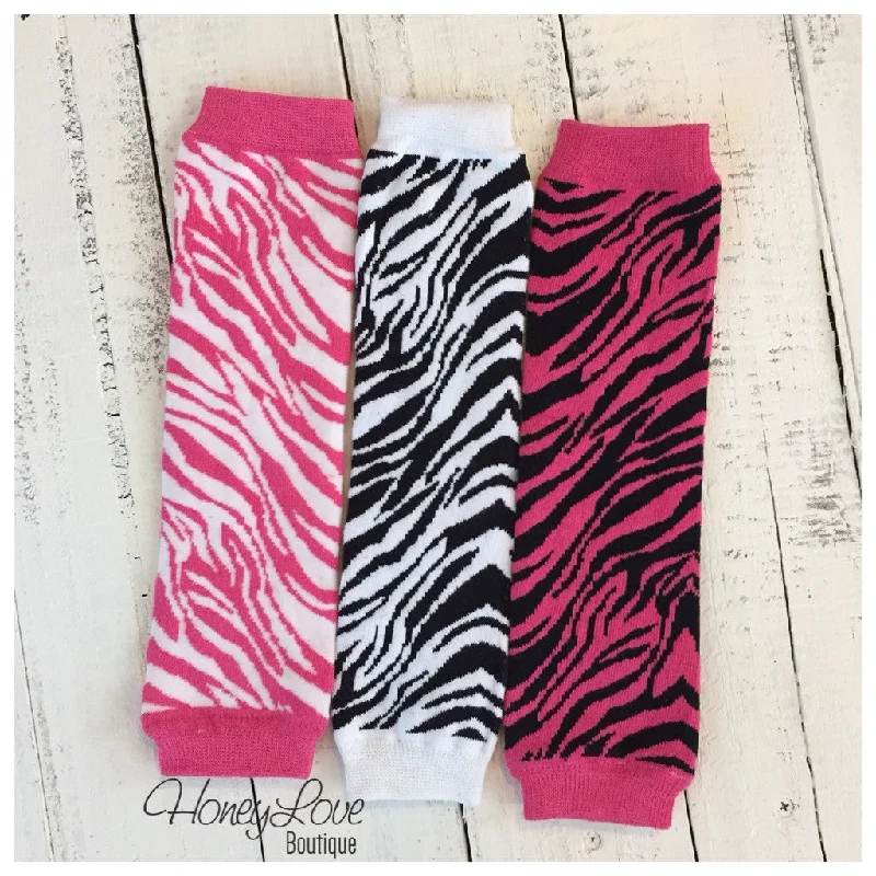 SALE!! Zebra Print Leg Warmers